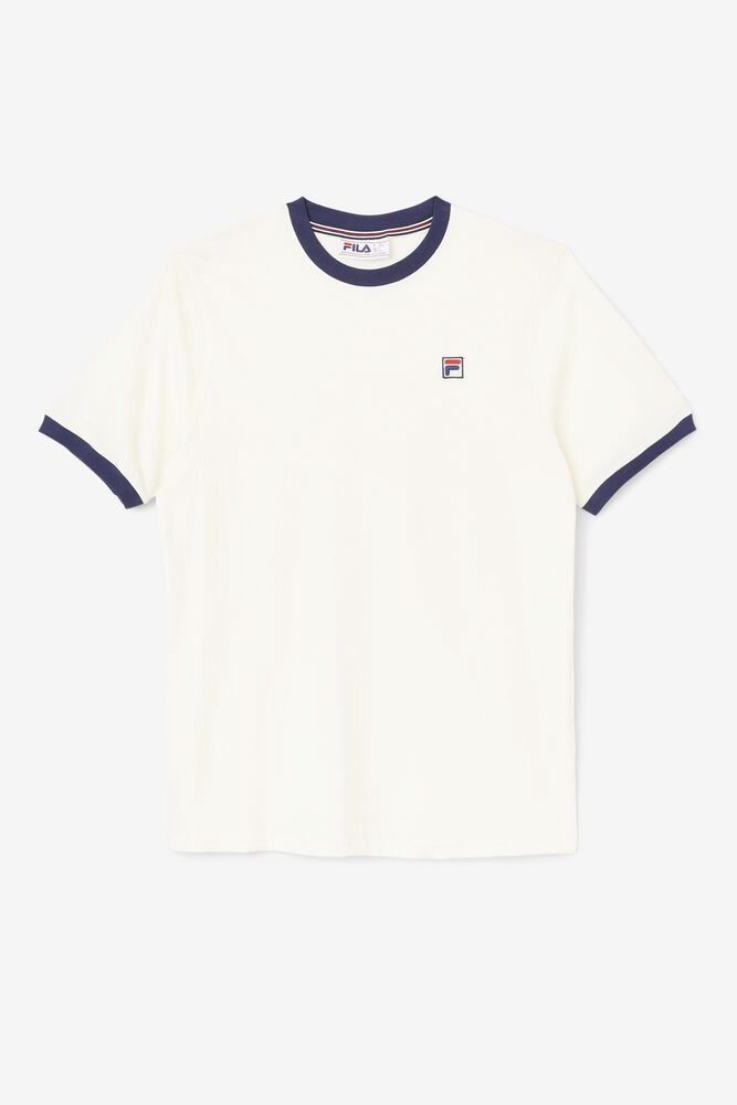 Fila T Skjorte Herre Hvite Marconi Ringer 347268-SMY